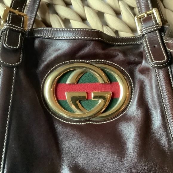 Authentic Gucci Leather shoulder bag - Picture 2 of 7